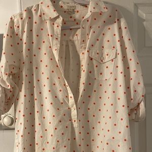 Jcrew button up tunic size small